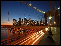 Noc, Bruklinski, Most, Światła